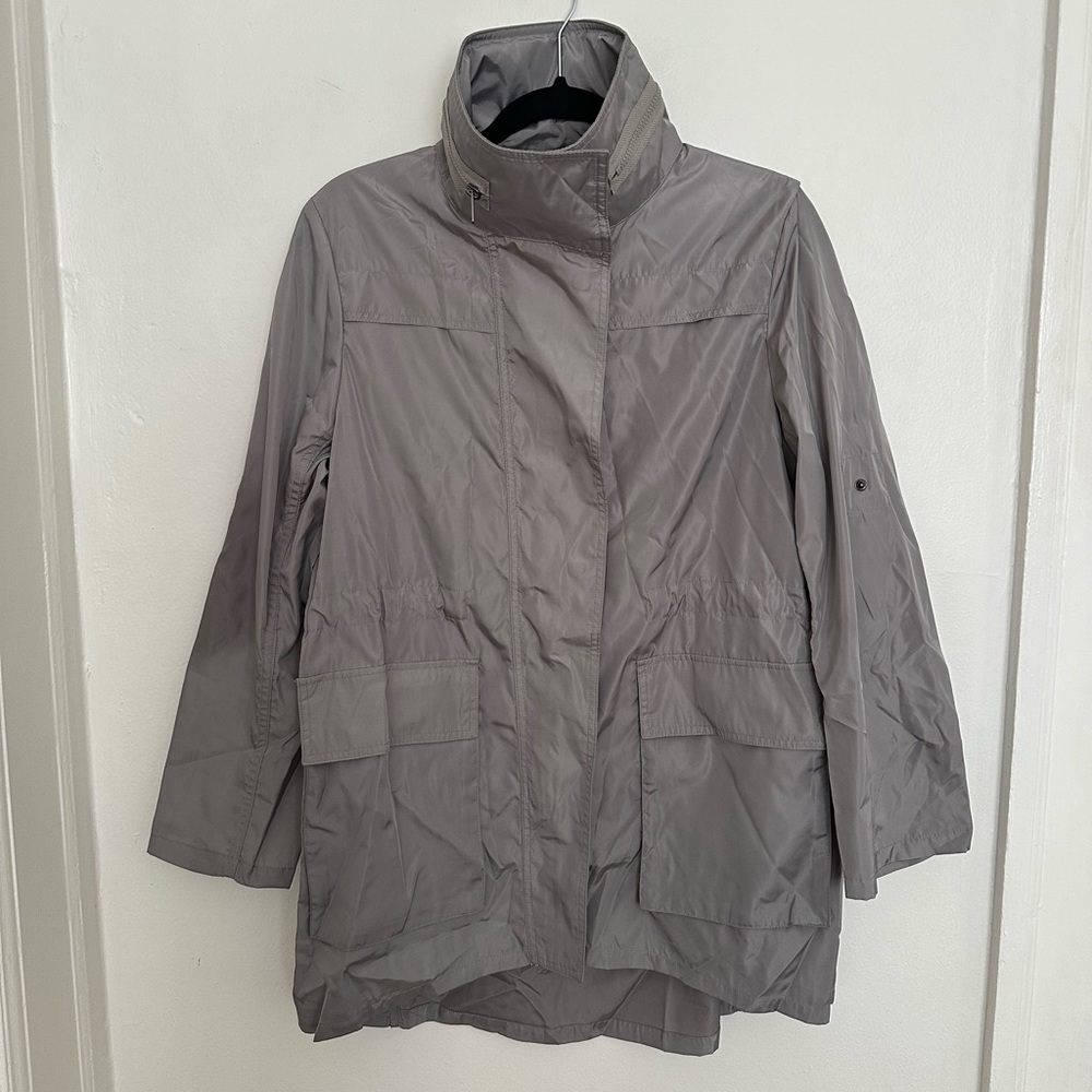 Silver Water Resistant Coat